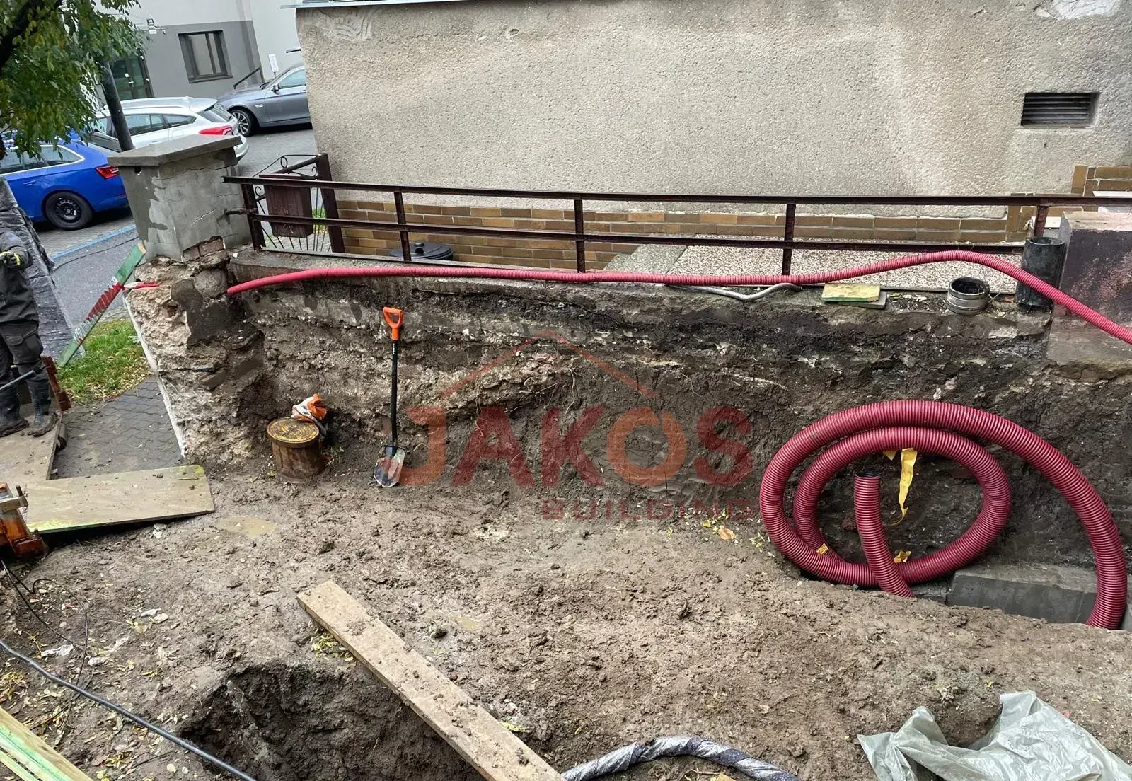 Výkopové práce a parkovací stání na ulici Rotalova v Brně, fotografie 3